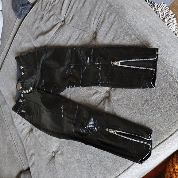 Alexander wang shiny leather skinny pants size 2 - Picture 2 of 8